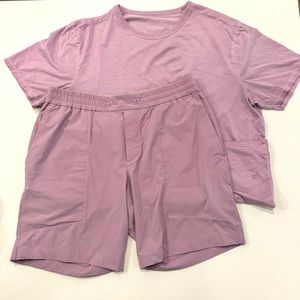 Lululemon Athletic Bowline Short 7” Stretch Ripstop size L and Basic Lulu Shirt